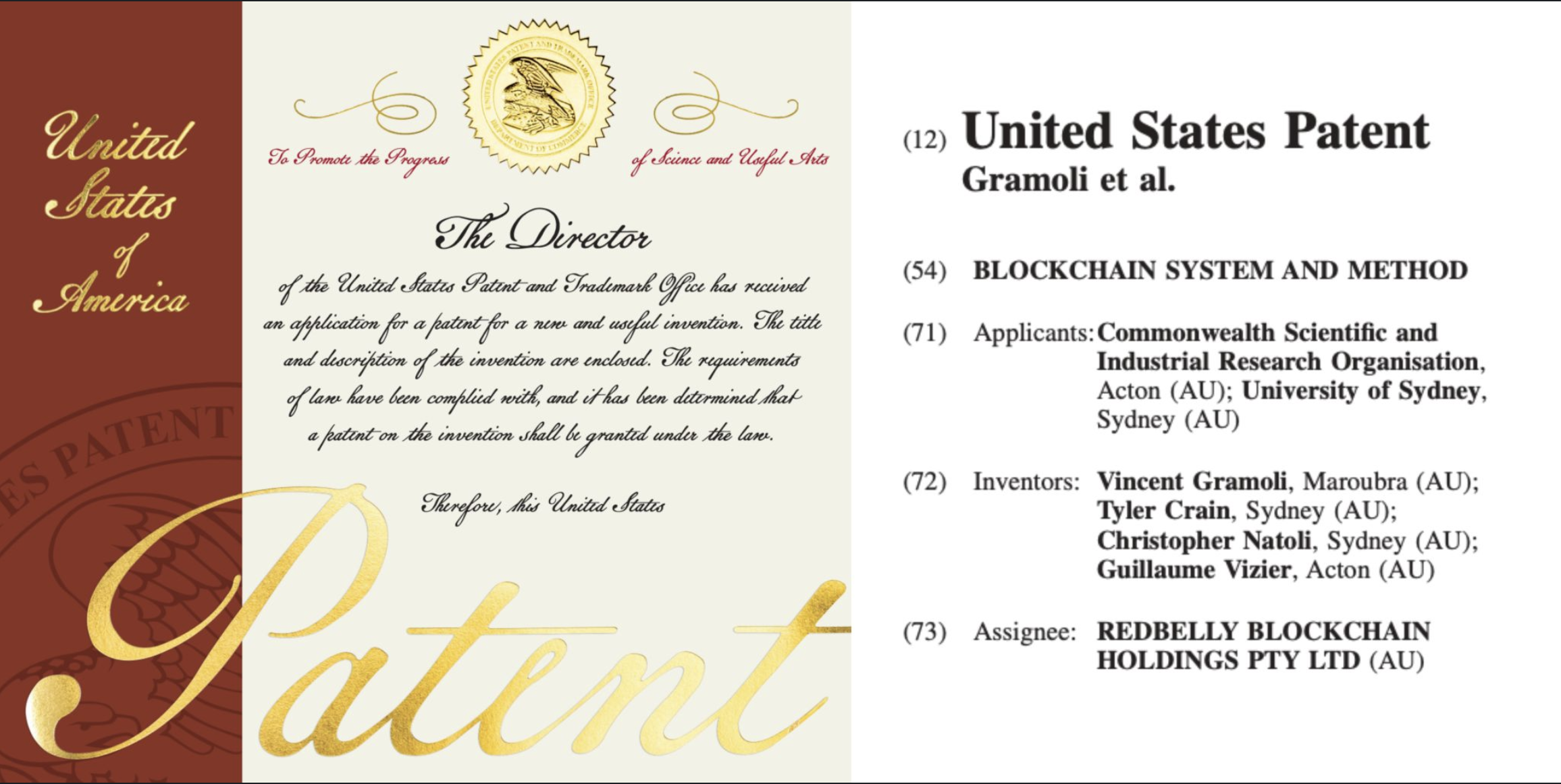 The collaborative blockchain patent has just been approved in the US